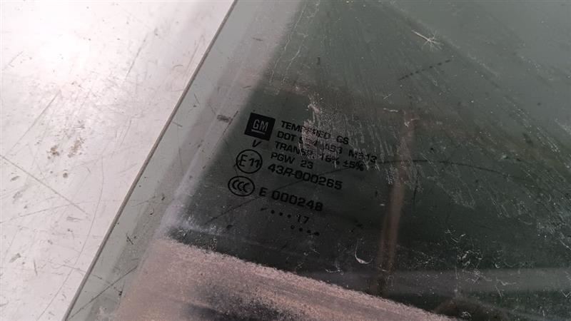 Left Driver Rear Door Glass Window Privacy Tint Opt Ako Fits 18-19 EQUINOX