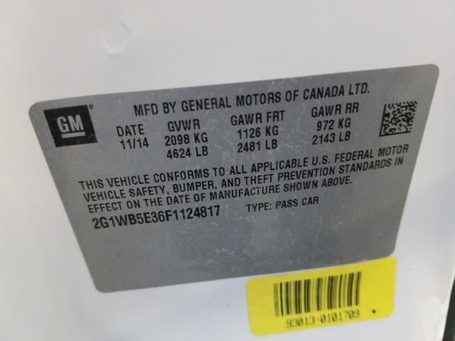 2015 Chevy Impala Door Harness Wire Wiring Right Passenger Rear Back 2014 2016