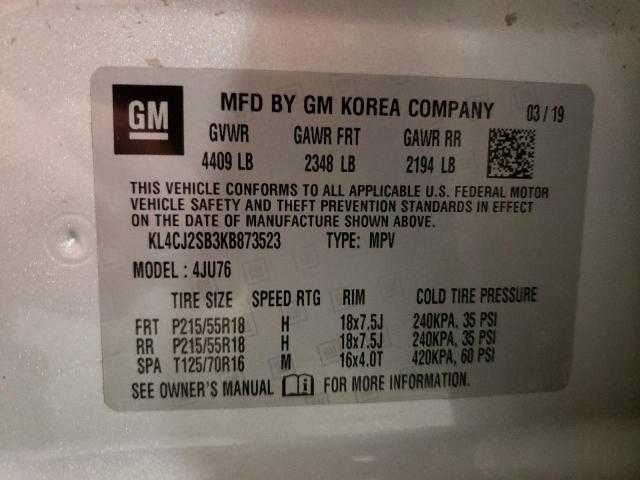 Buick Encore 1.4 AC Hose Line 2019 2018 2017 OEM