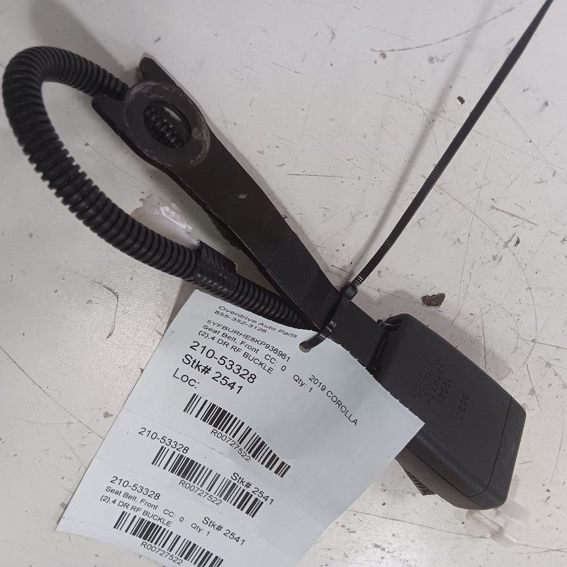 Seat Belt Front Sedan Passenger Buckle Latch Fits 14-19 Toyota Corolla