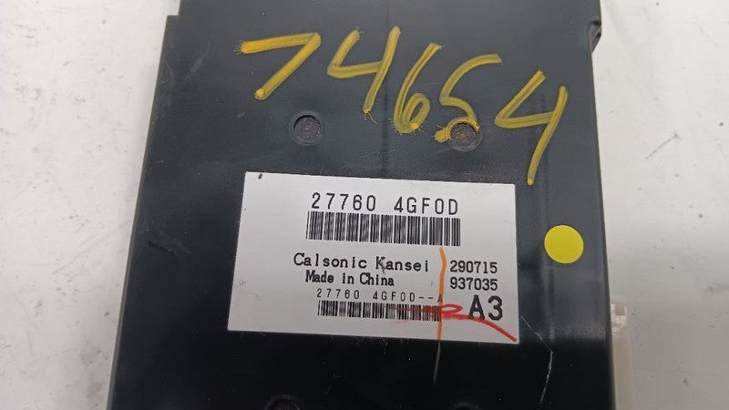 277604GF0D Temperature From 05/01/15 Fits 15 INFINITI Q50