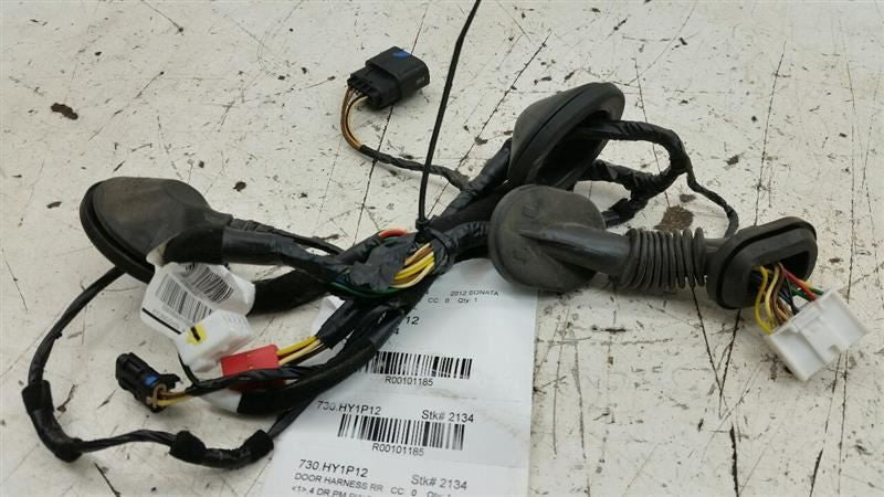 Hyundai Sonata Door Harness Wire Wiring Right Passenger Rear Back 2012 2013