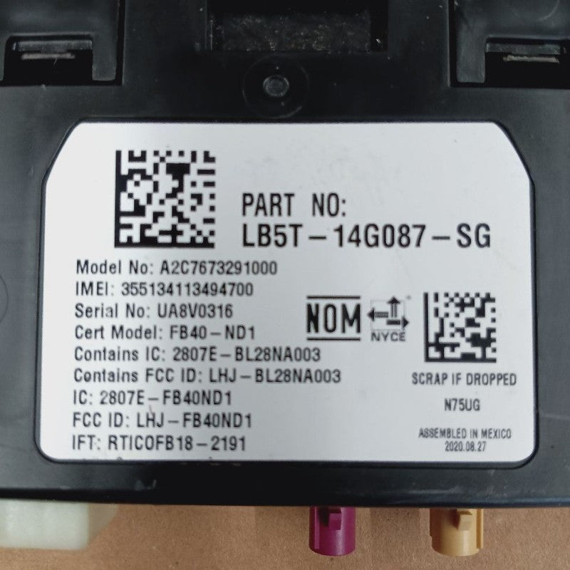 Communication Phone Control Module Fits 20-21 Ford Edge