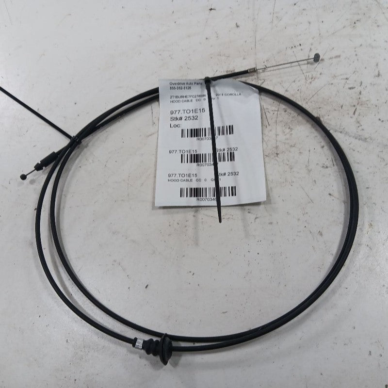 Toyota Corolla Hood Latch Release Cable  2016 2015 2014