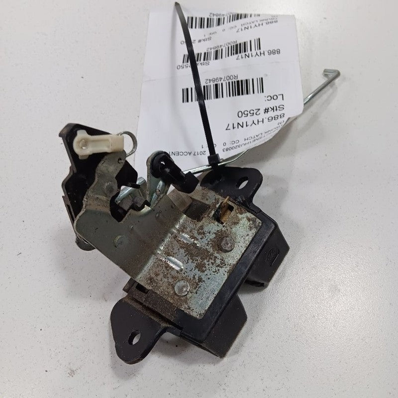 Hyundai Accent Trunk Latch  2017 2016 2015 2014 2013 2012