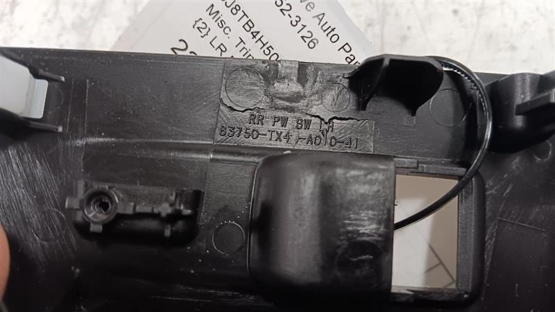 Acura RDX Left Rear Door Switch Bezel 2016 2017 2018