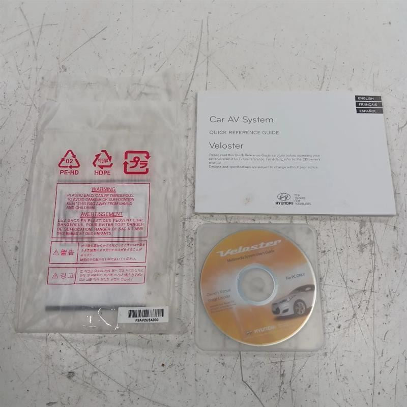 Does Not Apply Hyundai Veloster Owners Manual 2012 2013 2014 2015