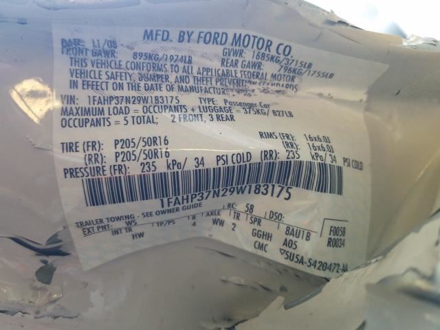 2009 Ford Focus Door Glass Window Seal Rubber Gasket Right Passenger Front 2010
