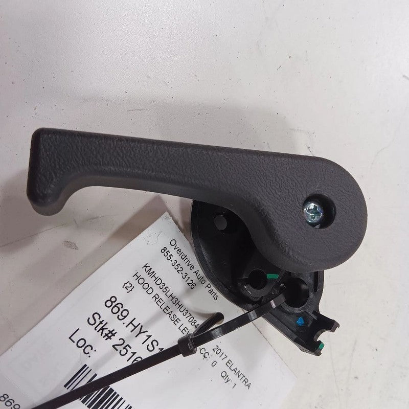 Hyundai Elantra Hood Latch Release Handle Lever Switch  2017 2016 2015 2014 2013