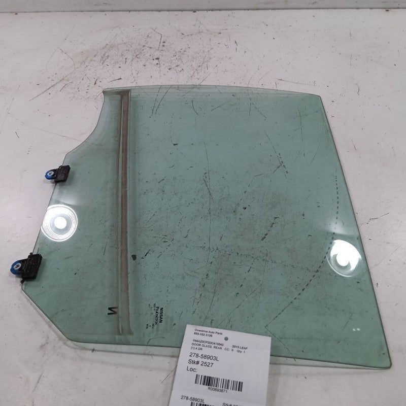 Driver Left Rear Door Window Glass Fits 13-23 Nissan LEAF
