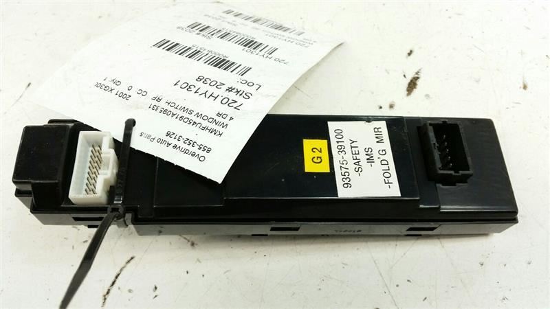 2001 Hyundai XG300 Power Window Switch Right Passenger Front 2002 2003 2004