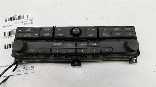Nissan Maxima Radio Control Audio Front Fits 2004-2005 OEM