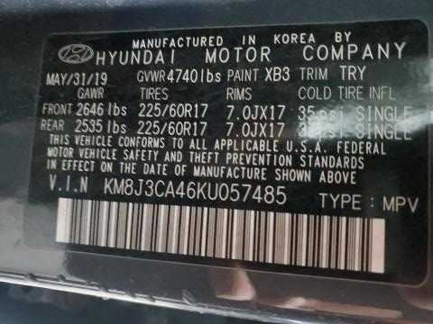 Hyundai Tucson TPMS Tire Pressure Monitor System Sensor 2019 2020 2021