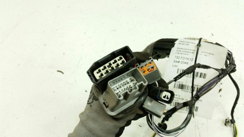 2012 Ford Fusion Door Harness Wire Wiring Right Passenger Rear Back 2010 2011