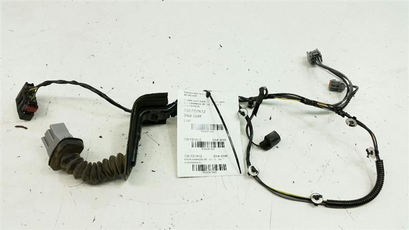 2012 Ford Fusion Door Harness Wire Wiring Right Passenger Rear Back 2010 2011