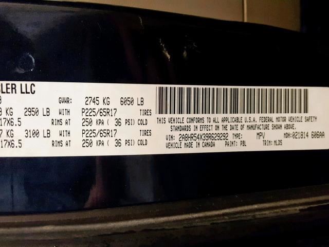 2009 CRYSLER TOWN AND COUNTRY Steering Column Trim Cover Shell 2008 2010