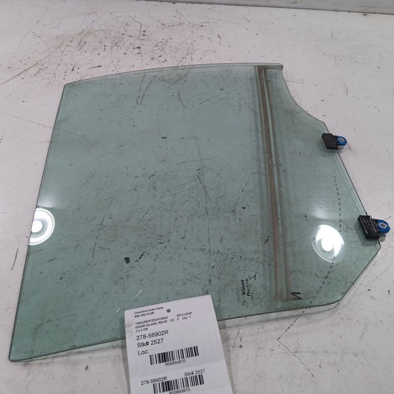 Passenger Right Rear Door Window Glass Fits 13-23 Nissan LEAF