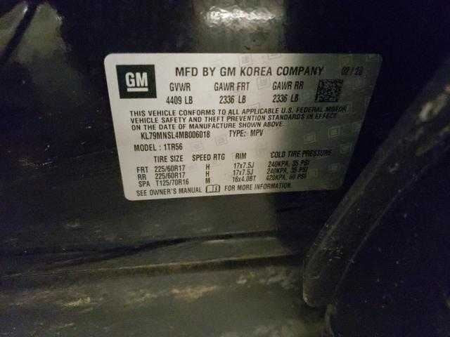 Chevy Trailblazer Sensor 2021 2022 2023 2024 2025