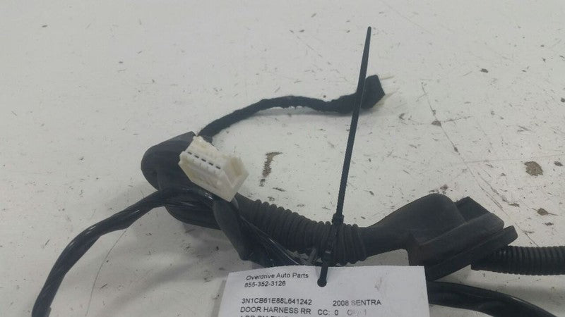 2008 NISSAN SENTRA Door Harness Wire Wiring Right Passenger Rear SE R 2.5 2009