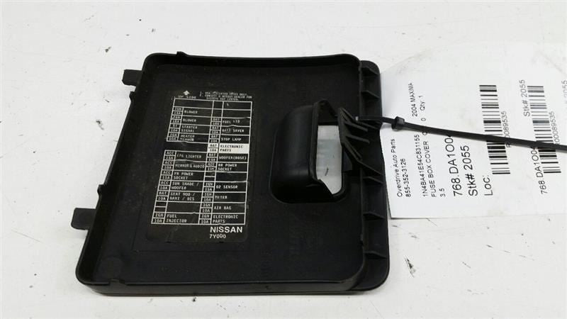 Nissan Maxima Fuse Box Cover  2004 2005 2006 2007 2008 OEM