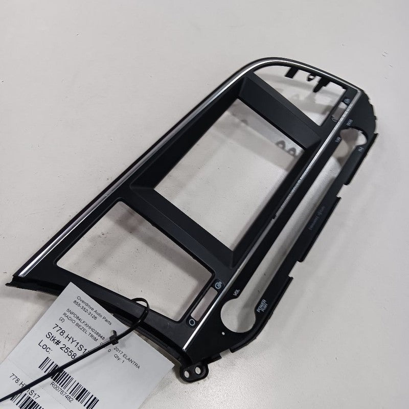 Hyundai Elantra Radio Bezel Trim Dash Surround 2017 2018 2019 2020