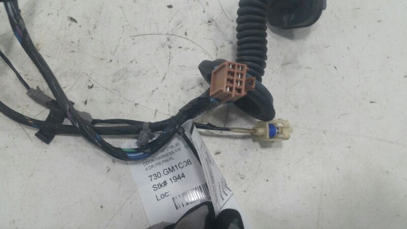 2008 Chevy Cobalt Door Harness Wire Wiring Right Passenger Rear Back 2009 2010