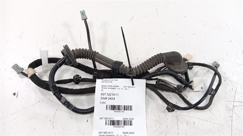 Mazda 3 Rear Back Trunk Lid Hatch Wire Wiring Harness 2010 2011 2012 2013