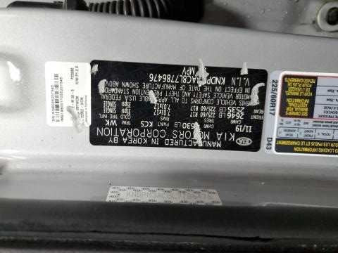 Kia Sportage Storage Pocket 2022 2021 2020 2019 2018 OEM