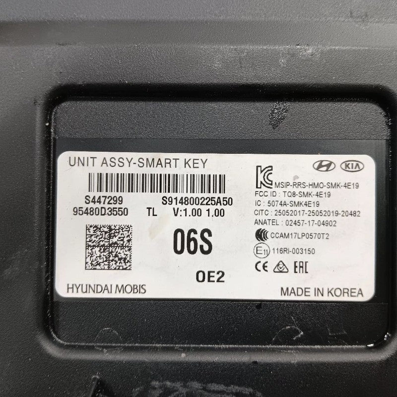 95480D3550 Security Smartkey Control Module 19-21 Hyundai Tucson