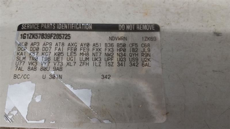 Chevy Malibu Trunk Lid Hatch Door Rear Rubber Seal 2008 2009 2010 2011 2012