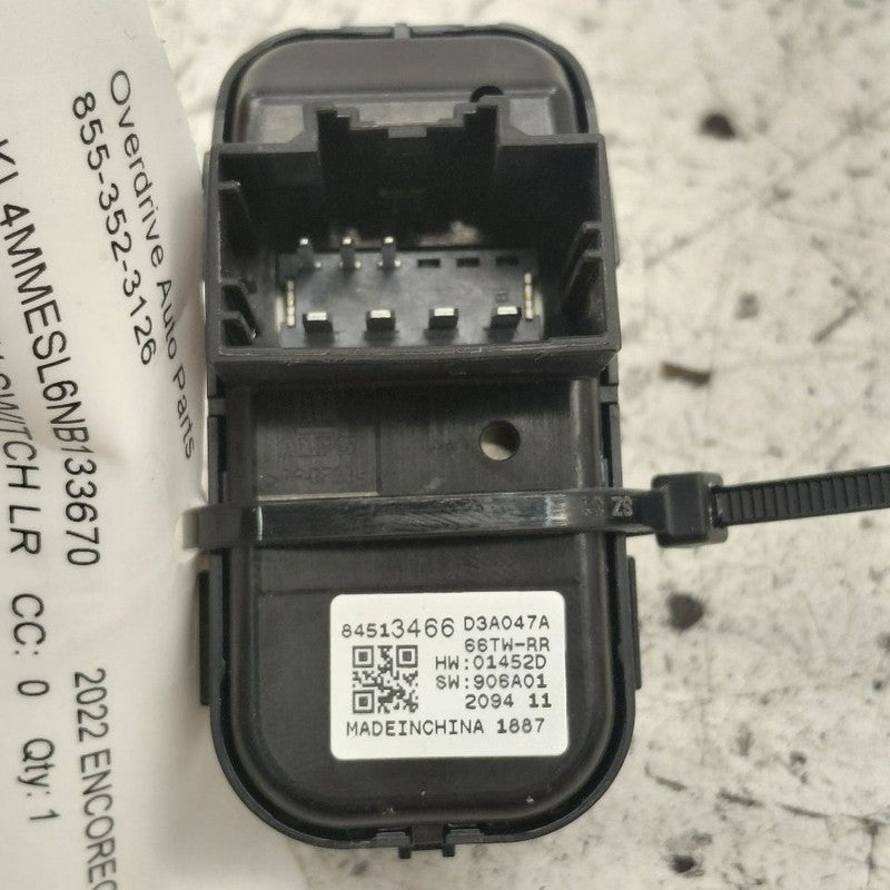 Buick Encore GX Window Switch Power Left Driver Rear 2022 2023 2024 2