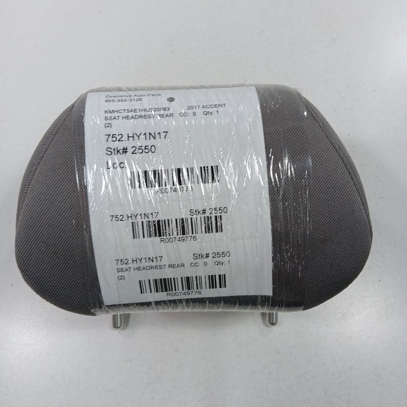 Hyundai Accent Seat Headrest Rear Back Seat Head Rest  2017 2016 2015 2014 2013