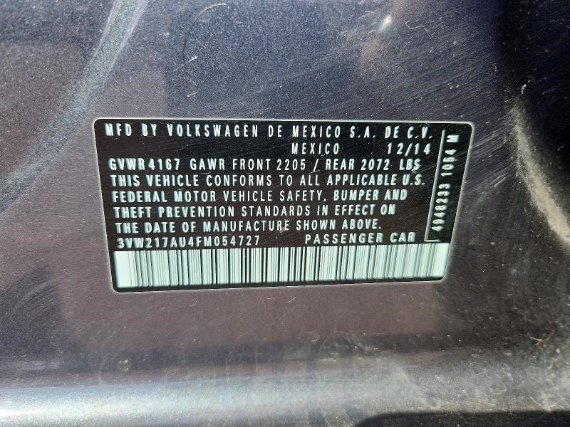Volkswagen Golf Horn 2015 2016 2017