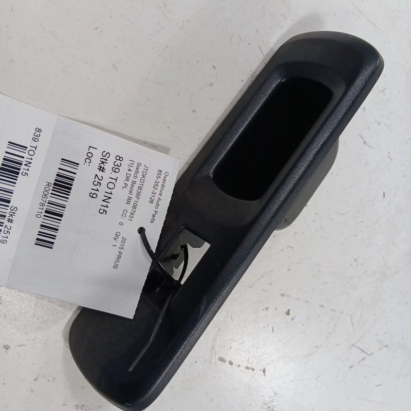 Toyota Prius C Window Switch Bezel Trim Right Rear  2017 2016 2015 2014 2013