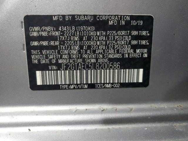 Subaru Crosstrek Left Hand Lower Dash Panel 2019 2020 2021 2022 2023 O