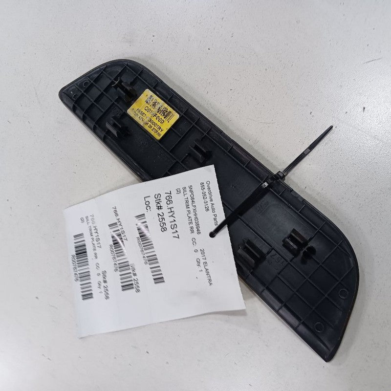 Hyundai Elantra Sill Trim Plate Door Jam Threshold Right Passenger Rear 2017