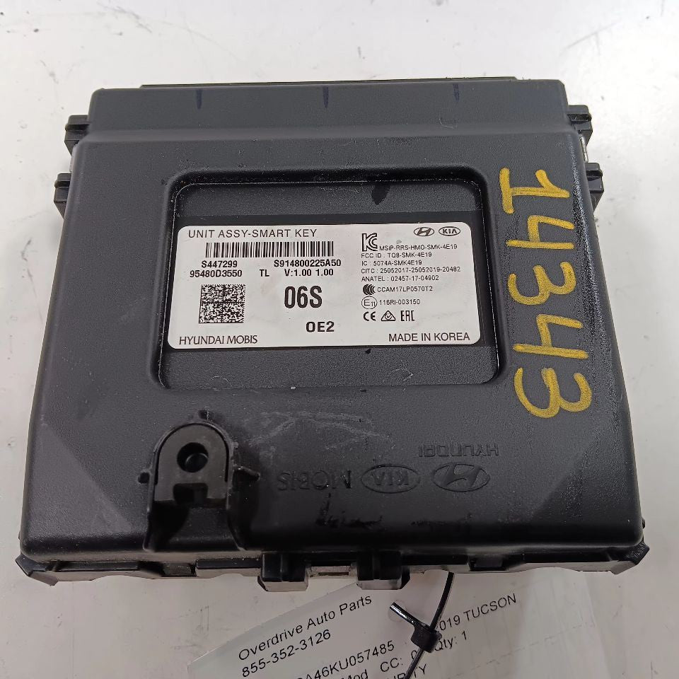 Security Smartkey Control Module 19-21 Hyundai Tucson