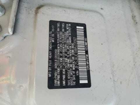 Does Not Apply Subaru Forester Windshield Wiper Arm Right Passenger 2016 2017 2018