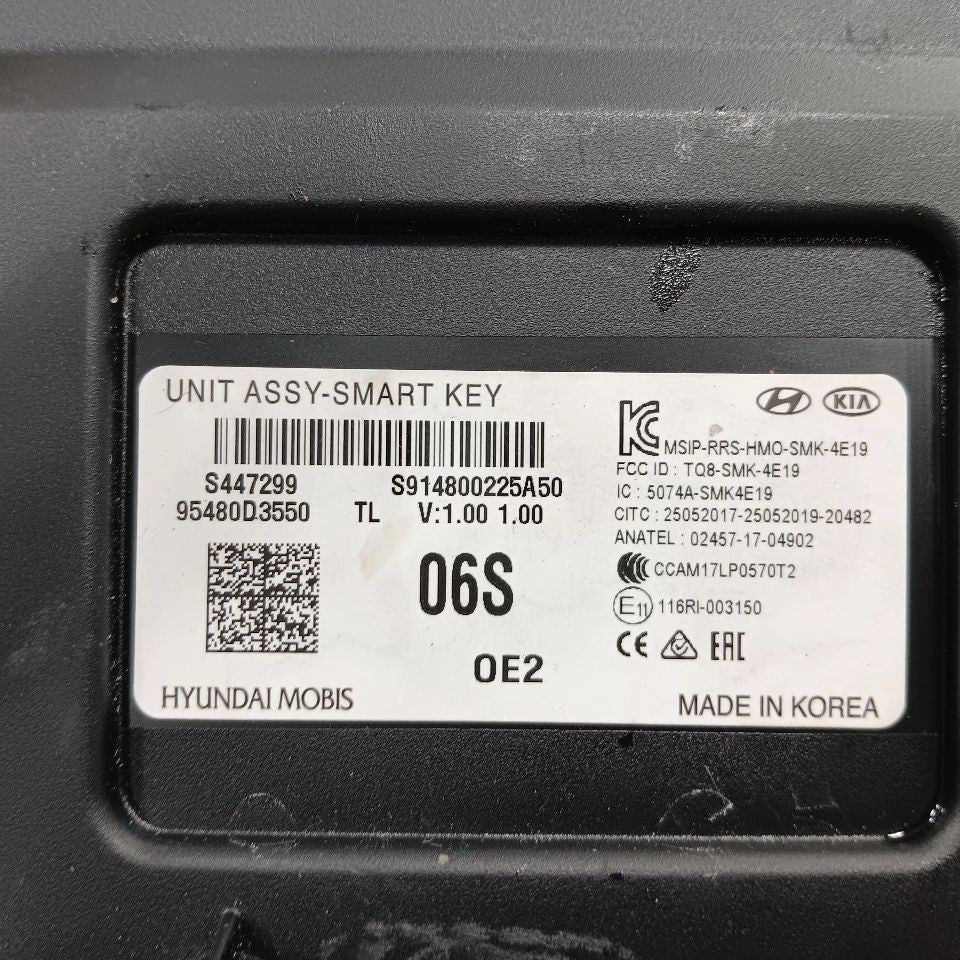 Security Smartkey Control Module 19-21 Hyundai Tucson
