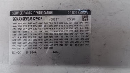 Driver Left Tail Light Without LED Lid Mounted Fits 18-19 EQUINOX