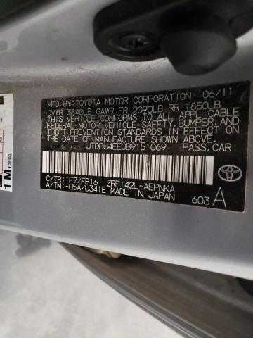 Toyota Corolla COROLLA   2011 TPMS Reset Switch2011 2012 2013