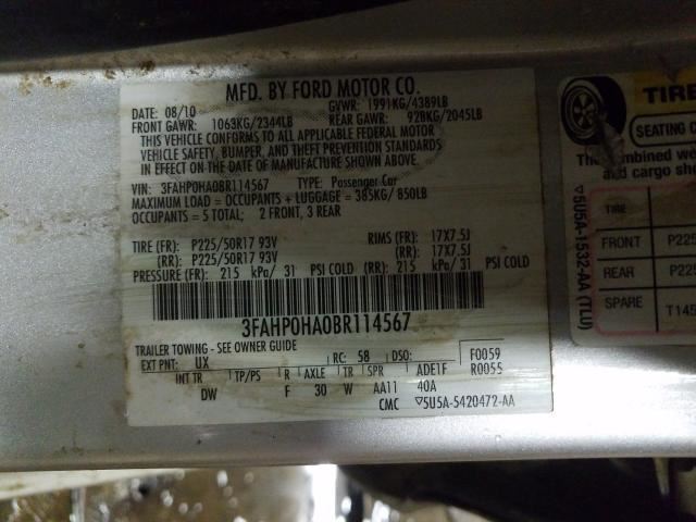 2011 Ford Fusion Brake Pedal Switch 2008 2009 2010 2012