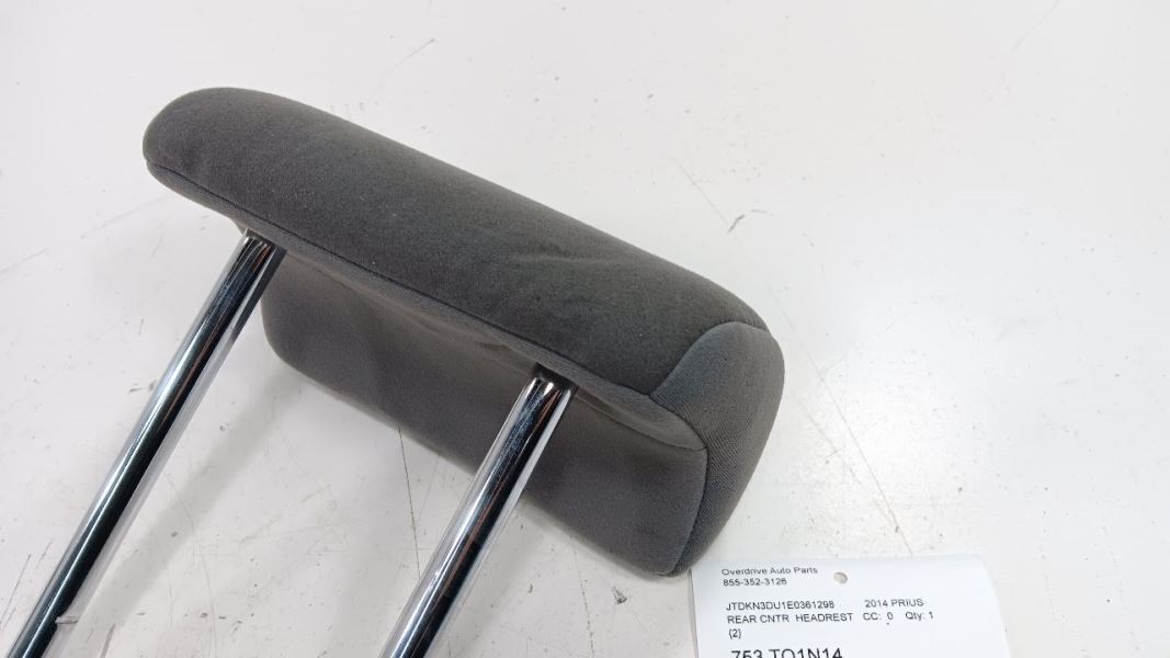 Toyota Prius Center Middle Headrest Seat Head Rest Rear Back 2015 2014 2013 2012