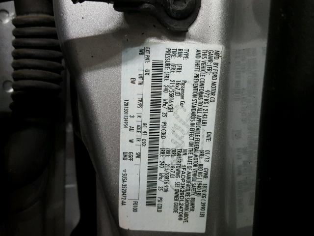 2013 FORD FOCUS Engine Parts Misc 2012 2013 2014