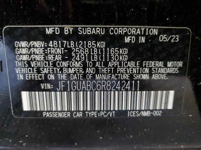 2024 Subaru Impreza Steering Wheel