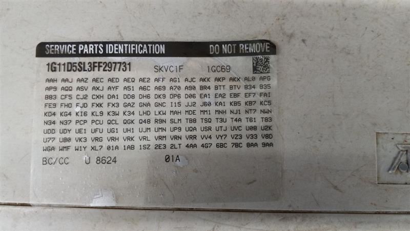 2015 MALIBU Engine Wire Wiring Harness