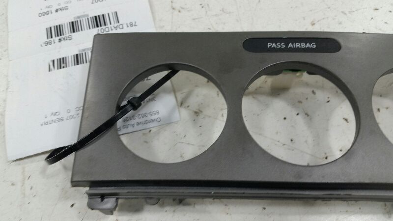 2007 Nissan Sentra Temp Temperature Control Bezel Surround Dash Trim 2008 2009