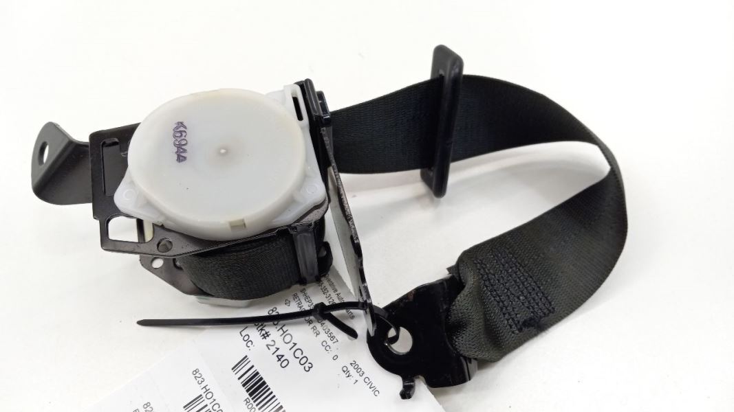 Civic Si Seat Belt Strap Retractor Right Passenger Rear Back 2002 2003 2004 2005