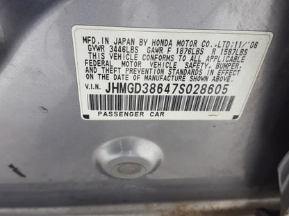 Door Ajar Switch Door Open Dome Light 2007 HONDA FIT 2008