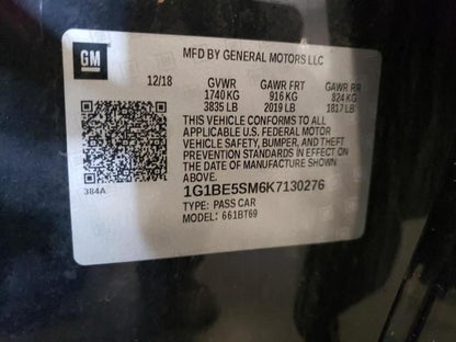 Chevy Cruze Engine Parts Misc 2019 2018 2017 2016